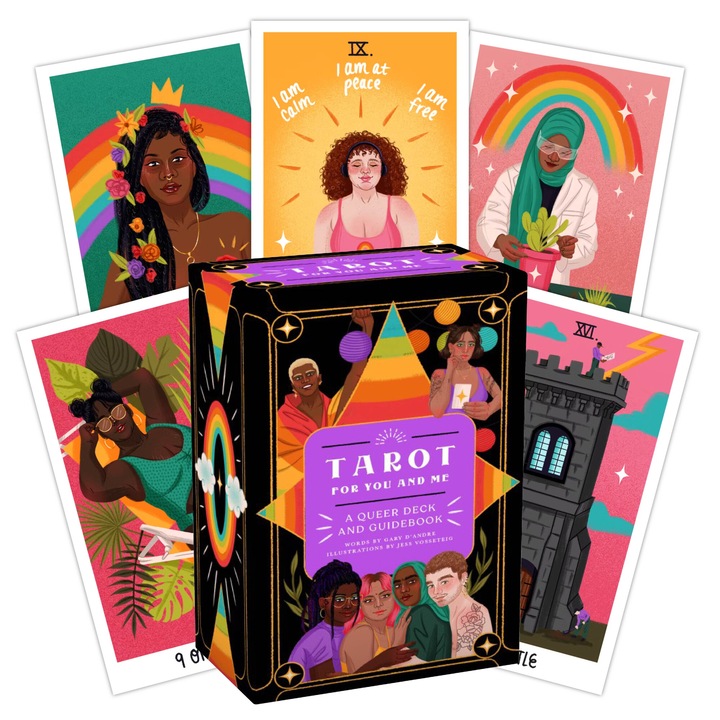 Set de carti tarot pentru comunitatea LGBTQ+, Simon Element, 78 carti, ghid de 164 pagini