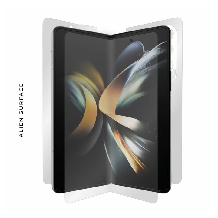 Folie de protectie, Unbreakable Soft Hydrogel, Compatibila cu Samsung Galaxy Z Fold 6(3 IN 1 set), Premium Tempered, Full Glue, Acoperire pe intreg ecranul, Transparent