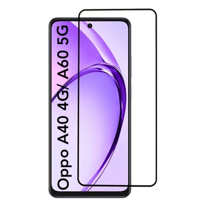 Folie pentru Oppo A40 4G / A60 5G, Sticla Securizata, Ultra HD, Protectie 9H, Montare Simpla, SKYDDAR 111D - Transparent