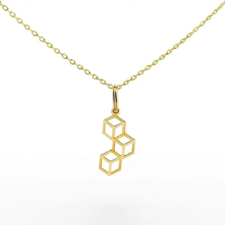 Pandativ Aur 14K, Cubulete Geometrice