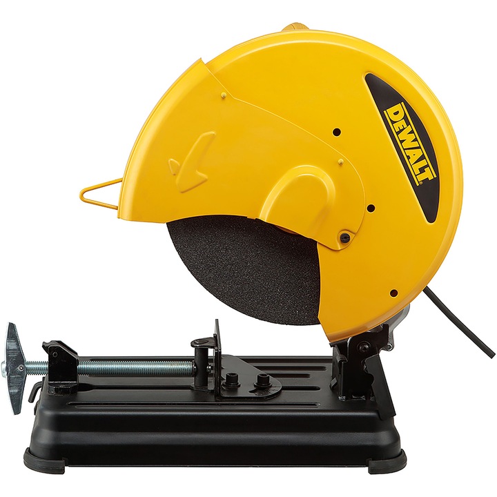 Masina de debitat metal electrica DeWALT D28730, putere 2300W, alimentare 230 V, diametru disc 355 mm, turatie 4000 RPM, protectie motor, sistem siguranta, baza otel, maner ergonomic