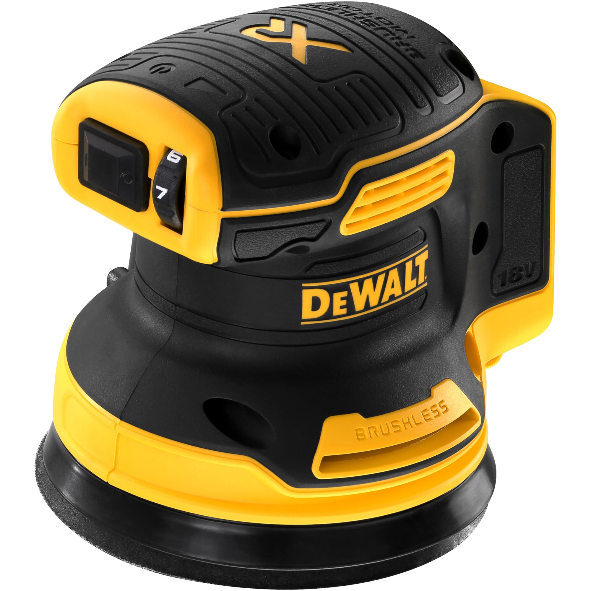 Slefuitor orbital pe acumulator DeWALT DCW210N, 18 V XR, motor