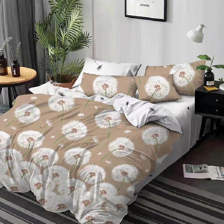 Ágyneműhuzat 2 főre gumival 180 x 200 cm, LX2665 modell, Finet, 6 darab