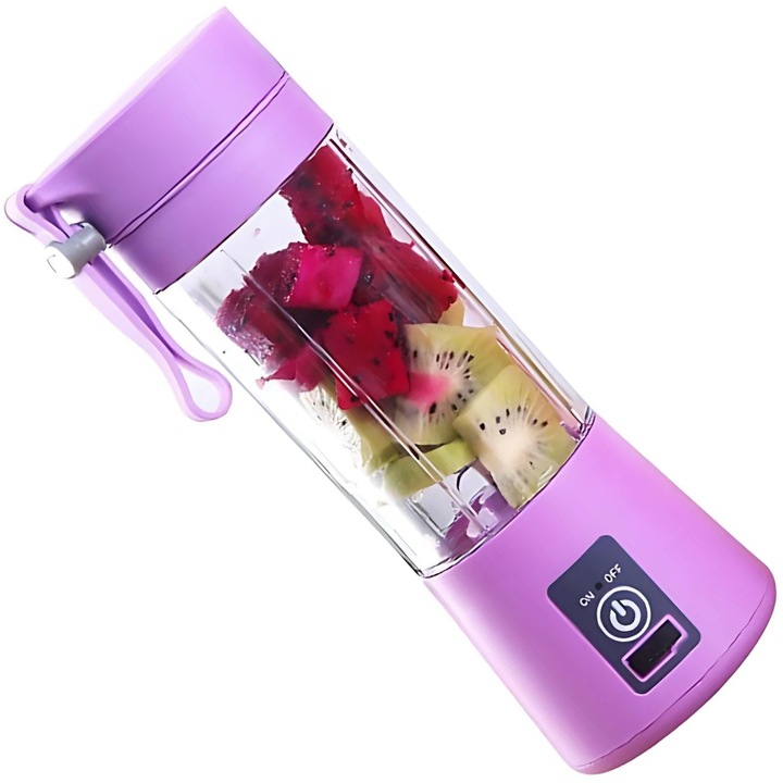 S DEPOT® USB-свързан преносим електрически мини блендер за здравословен начин на живот, лилав