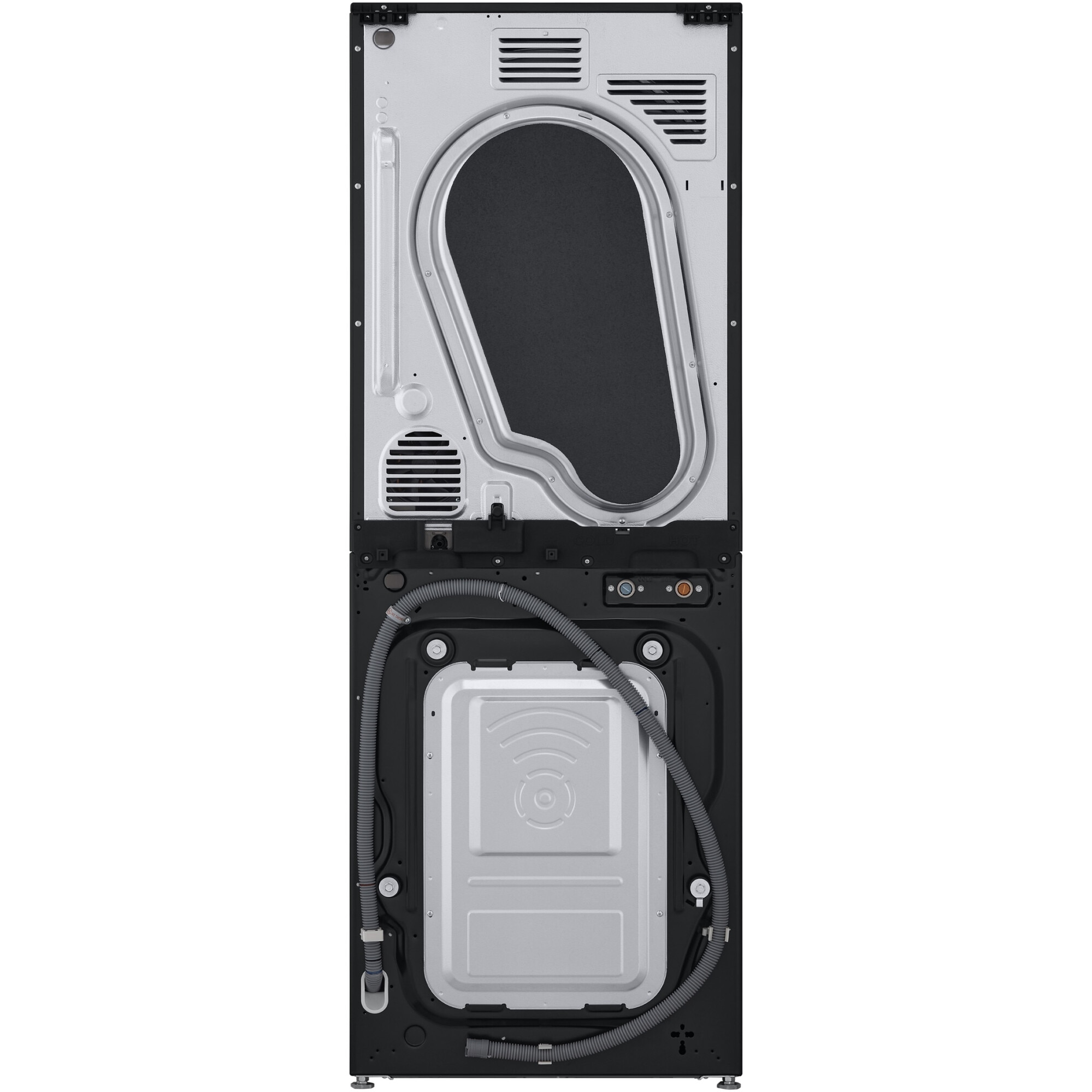Masina de spalat rufe cu uscator LG WT1210BBF, Spalare 12 kg, Uscare 10 kg, 1400 RPM, Steam, TurboWash 360, Clasa A/C, Negru/Negru
