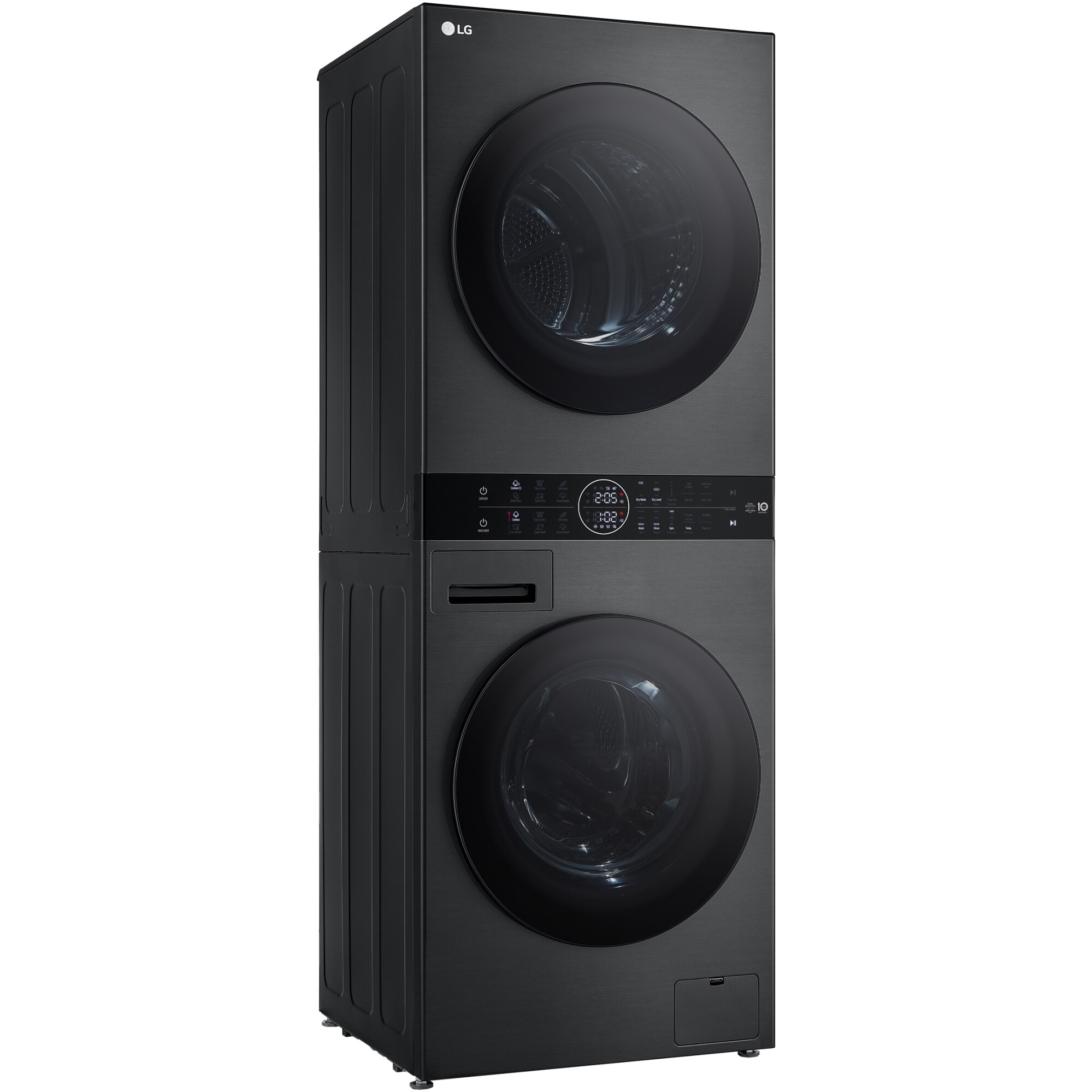Masina de spalat rufe cu uscator LG WT1210BBF, Spalare 12 kg, Uscare 10 kg, 1400 RPM, Steam, TurboWash 360, Clasa A/C, Negru/Negru