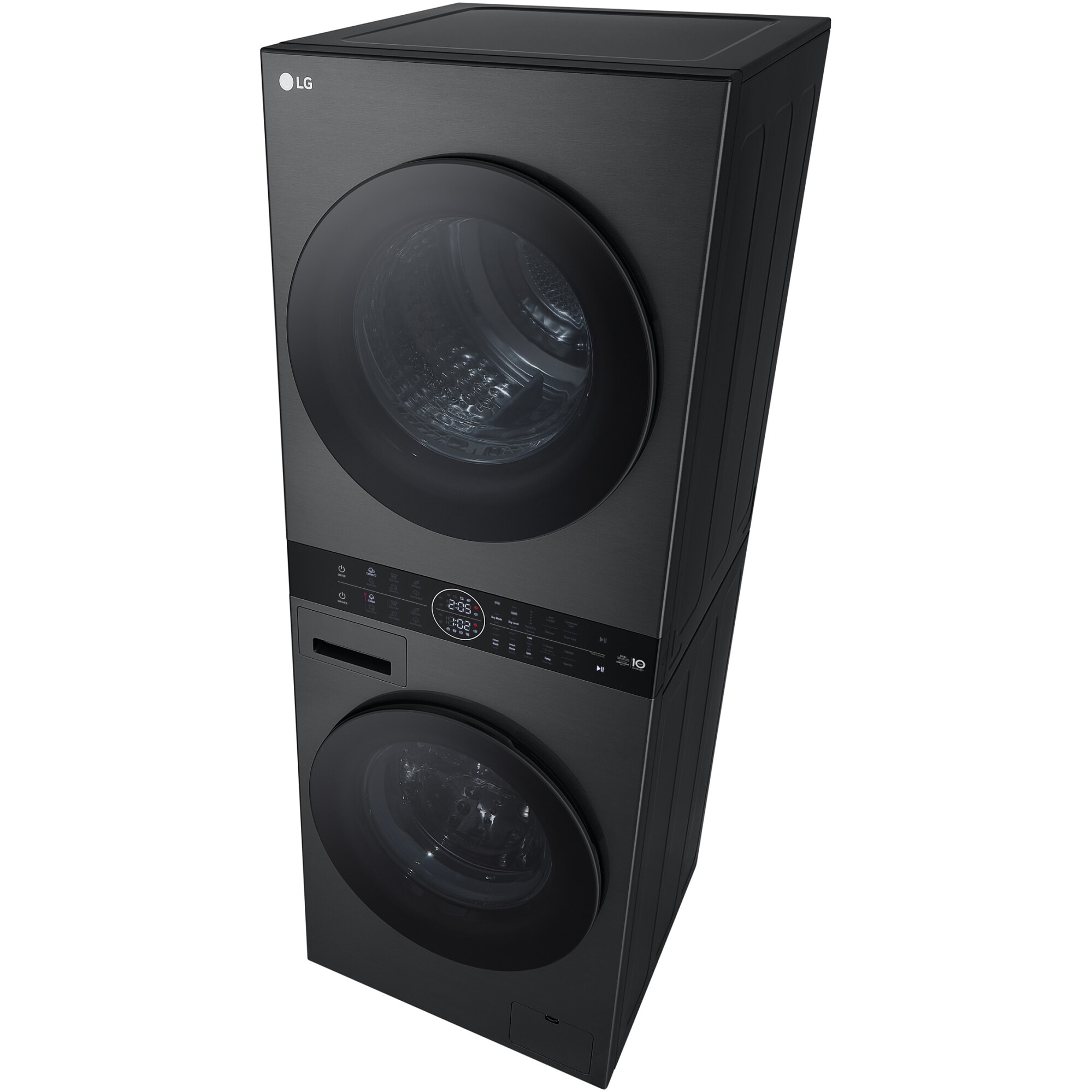 Masina de spalat rufe cu uscator LG WT1210BBF, Spalare 12 kg, Uscare 10 kg, 1400 RPM, Steam, TurboWash 360, Clasa A/C, Negru/Negru
