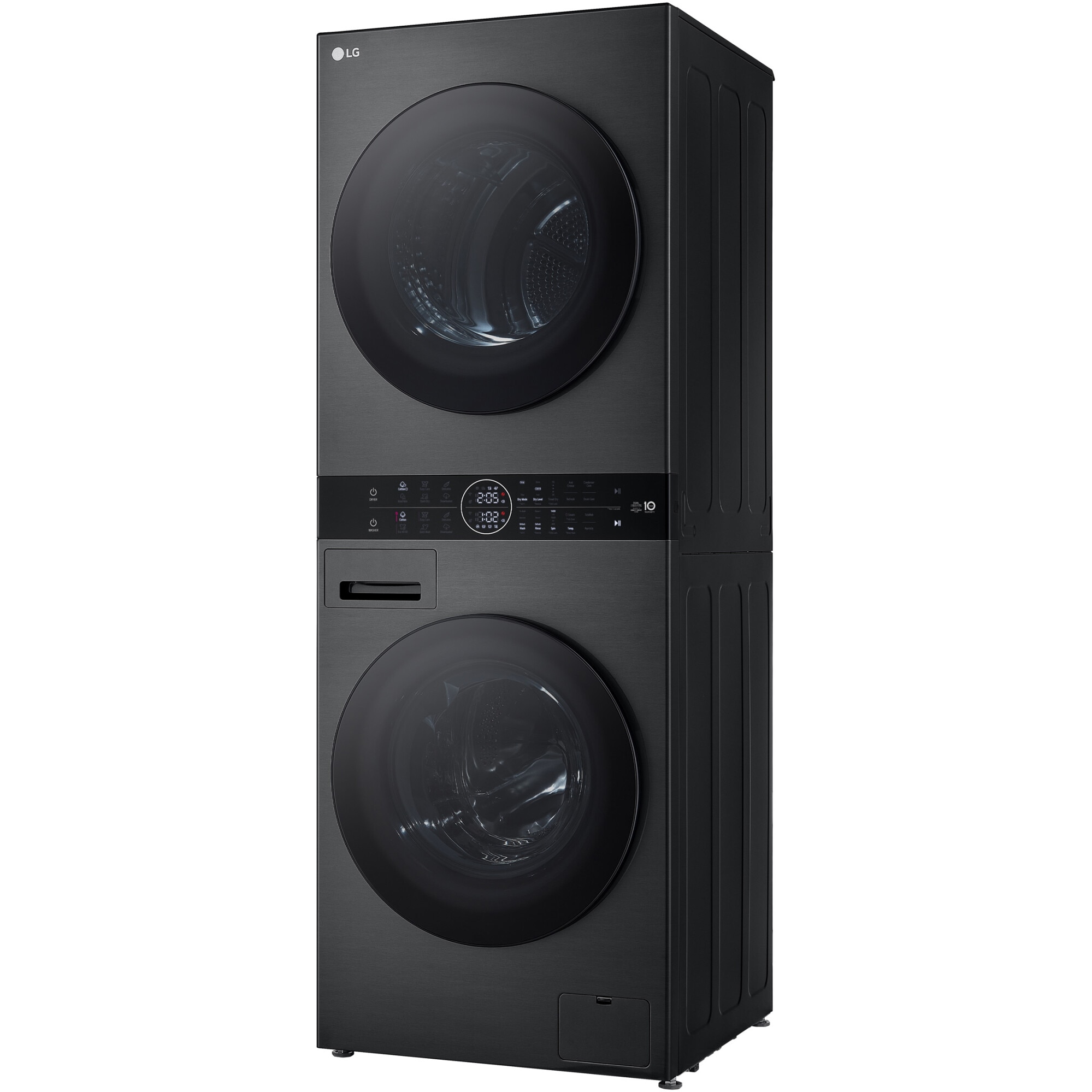 Masina de spalat rufe cu uscator LG WT1210BBF, Spalare 12 kg, Uscare 10 kg, 1400 RPM, Steam, TurboWash 360, Clasa A/C, Negru/Negru