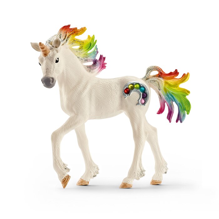 Figurina Schleich Manz Unicorn Curcubeu cu Strasuri 70525