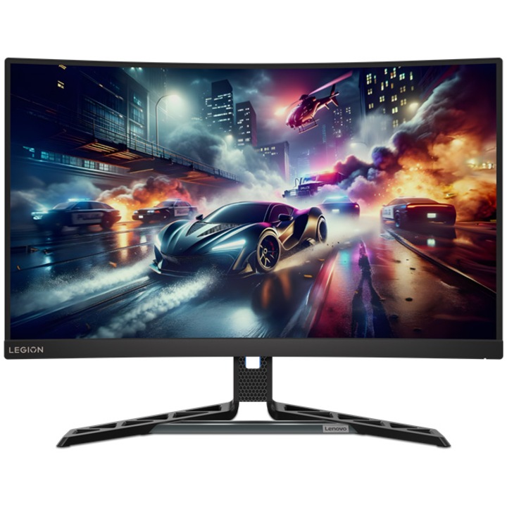 Hajlított játékmonitor Lenovo Legion R27qc-30, 27" QHD, 180 Hz, tükröződésmentes, AMD FreeSync, Eyesafe, Pivot, fekete