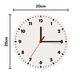 Ceas decorativ din lemn, 20cm, montare pe perete, functionare cu baterie AA