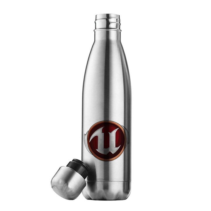 Termos din inox, 500ml, design dublu perete, capac etans, reciclabil