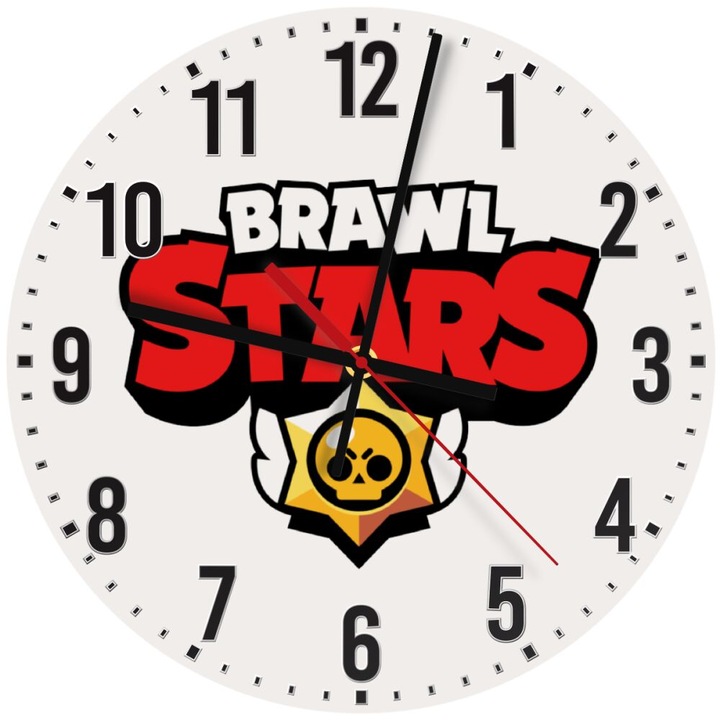 Ceas de perete din lemn 30cm, mecanism quartz, montare pe perete, culoare naturala