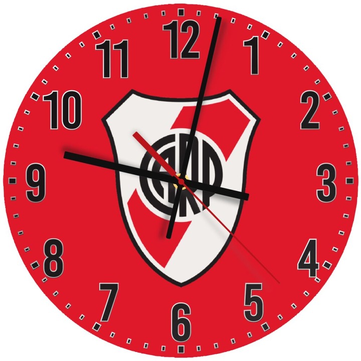 Ceas de perete din lemn 30cm, mecanism quartz, montare pe perete, culoare naturala