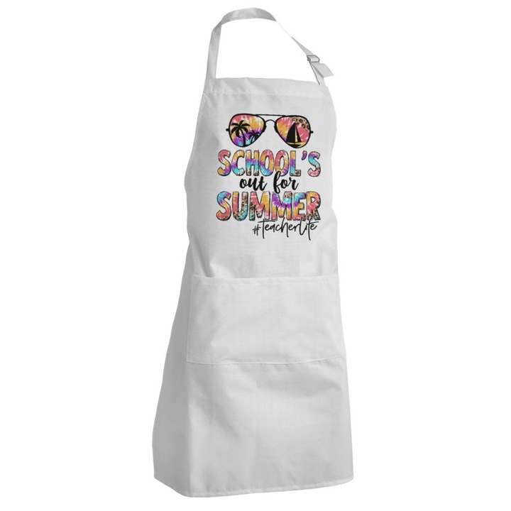 Sorturi bucatarie, sort de bucatar, alb, cu 2 buzunare, impermeabil, dimensiuni mari