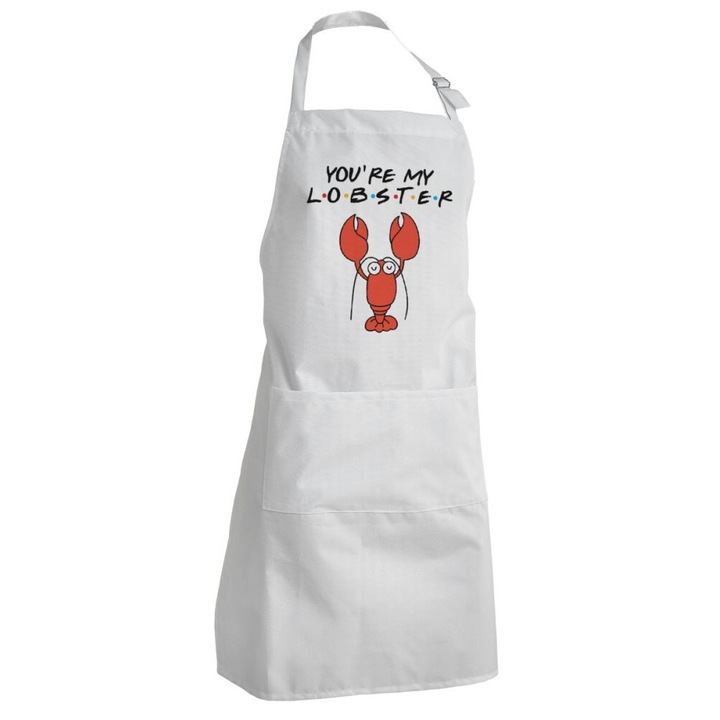 Sorturi bucatarie, sort de bucatar, alb, cu 2 buzunare, impermeabil, dimensiuni mari