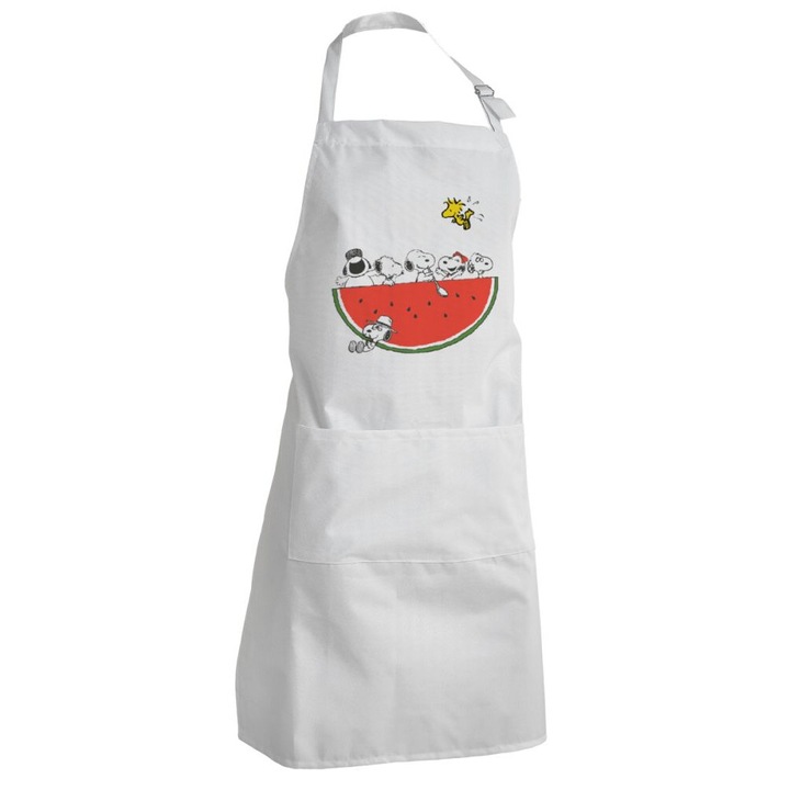 Sorturi bucatarie, sort de bucatar, alb, cu 2 buzunare, impermeabil, dimensiuni mari