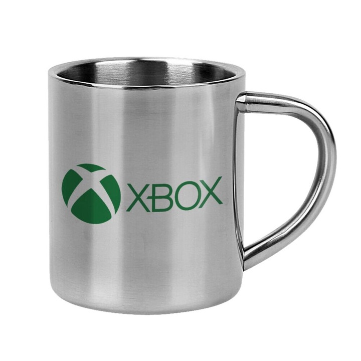 Cana din inox cu perete dublu, 300ml, pentru bauturi calde si reci