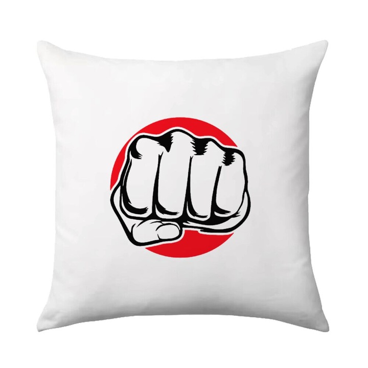 Perna decorativa, Punch, 40x40cm, material poliester, design pe o parte, umplutura inclusa