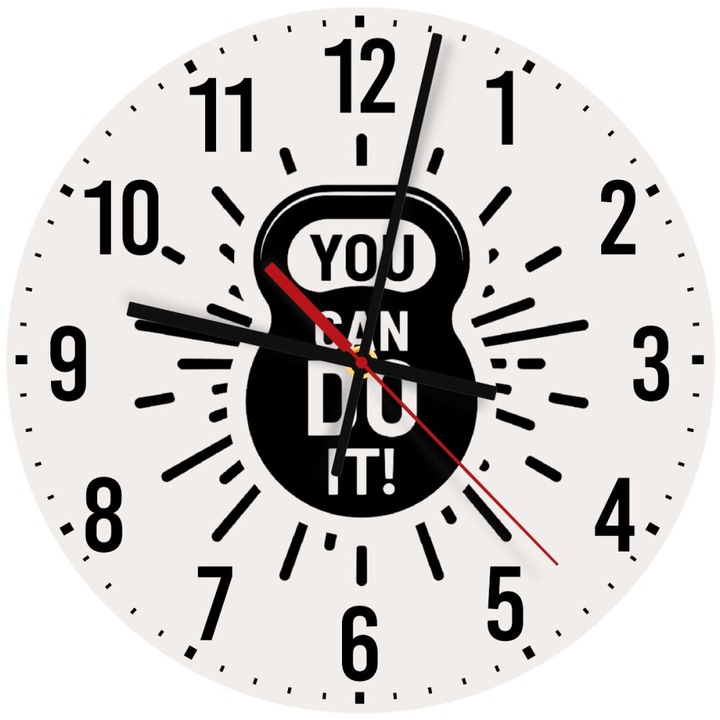 Ceas de perete din lemn 30cm, mecanism quartz, montare pe perete, culoare naturala