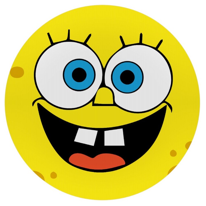 Mousepad rotund 20cm, 3mm grosime, material silicon, antiderapant