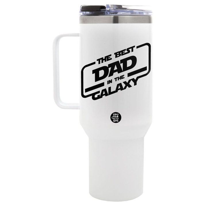 Cana termica 40oz, inox, capac rotativ, 1,2L