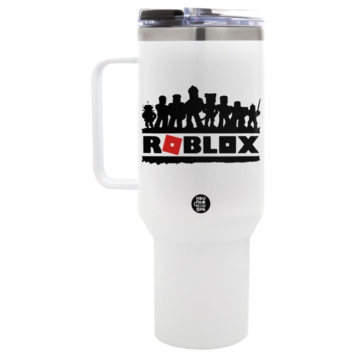 Cana termica din otel inoxidabil, 1,2L, capac rotativ, 40oz