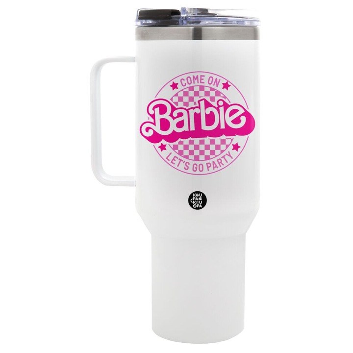 Cana de voiaj, 1.2L, inox, capac rotativ, perete dublu