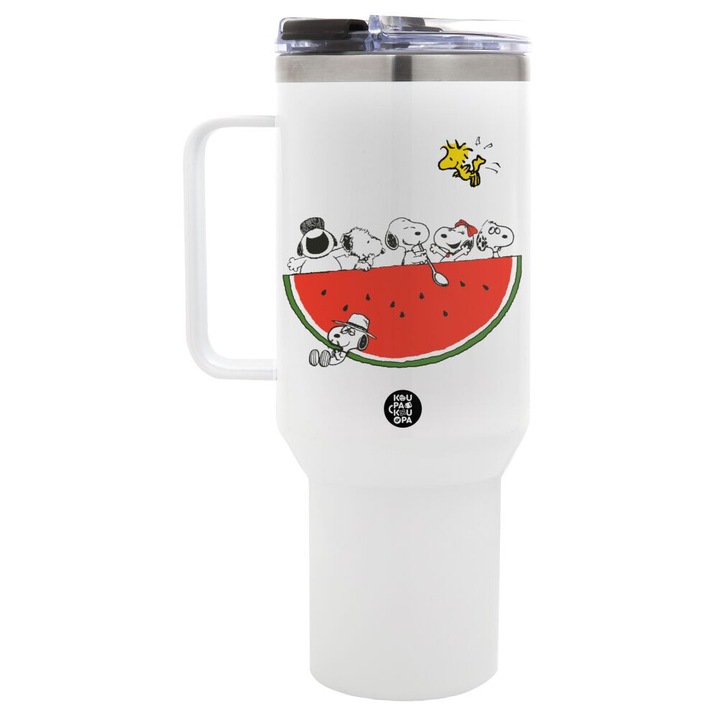 Tumbler din inox, 1,2L, capac rotativ, 40oz, multicolor