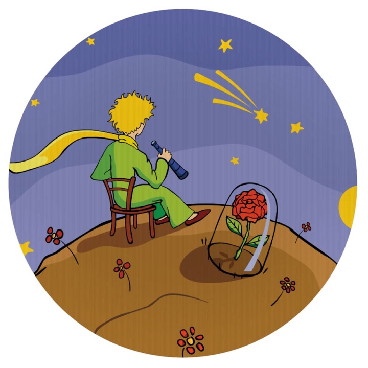 Mousepad rotund 20cm, textura moale, material silicon, grosime 3mm