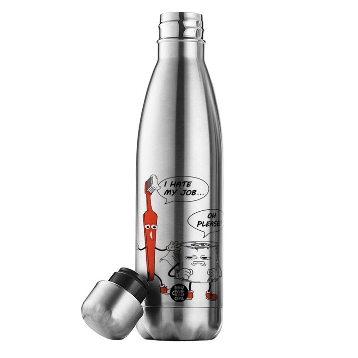 Termos din inox, 500ml, design ergonomic, izolatie avansata, fara BPA