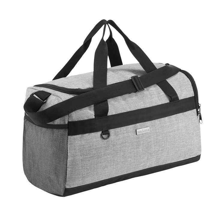 Geanta de antrenament sportiv, gri, 25X45 Hilånke