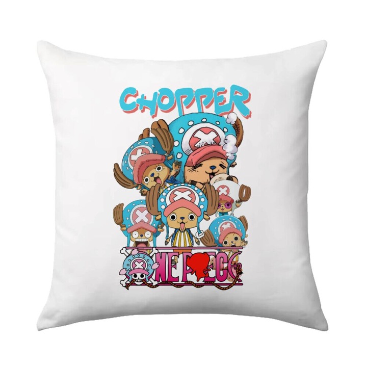 Perna decorativa, Chopper One Piece, 40x40cm, design pe o parte, umplutura lavabila