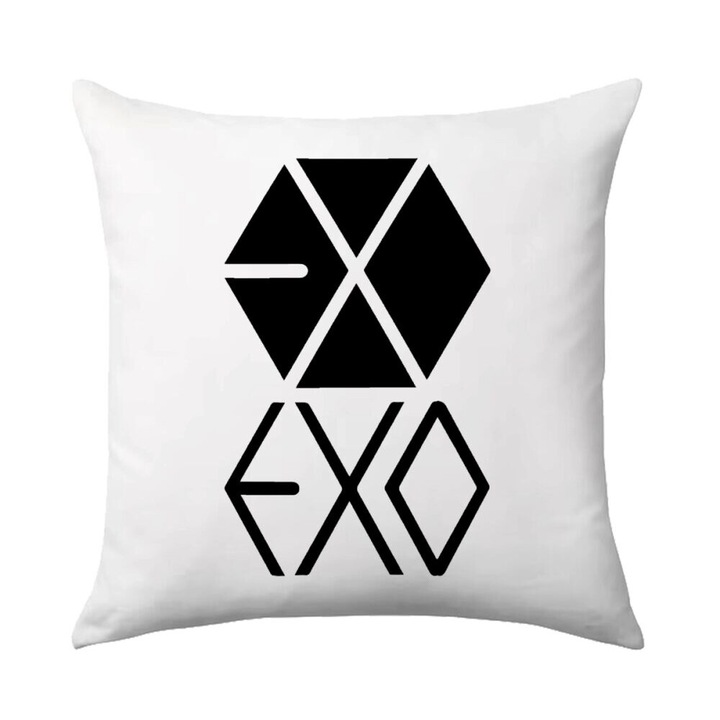 Perna decorativa, EXO Band, 40x40cm, material poliester, design pe o parte, umplutura inclusa