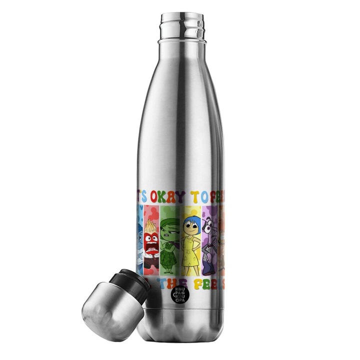 Termos din inox, 500ml, design ergonomic, izolatie avansata, fara BPA