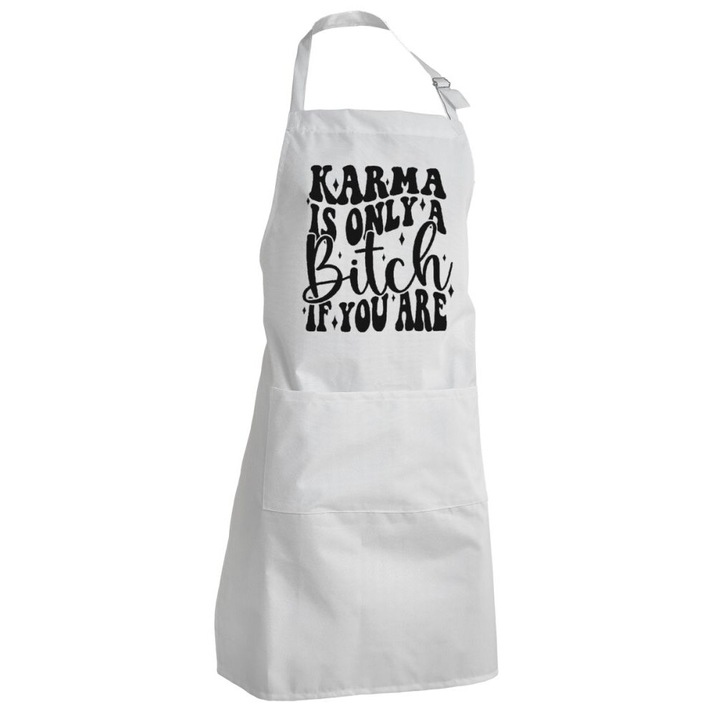 Sorturi bucatarie, sort de bucatar, alb, cu 2 buzunare, impermeabil, dimensiuni mari