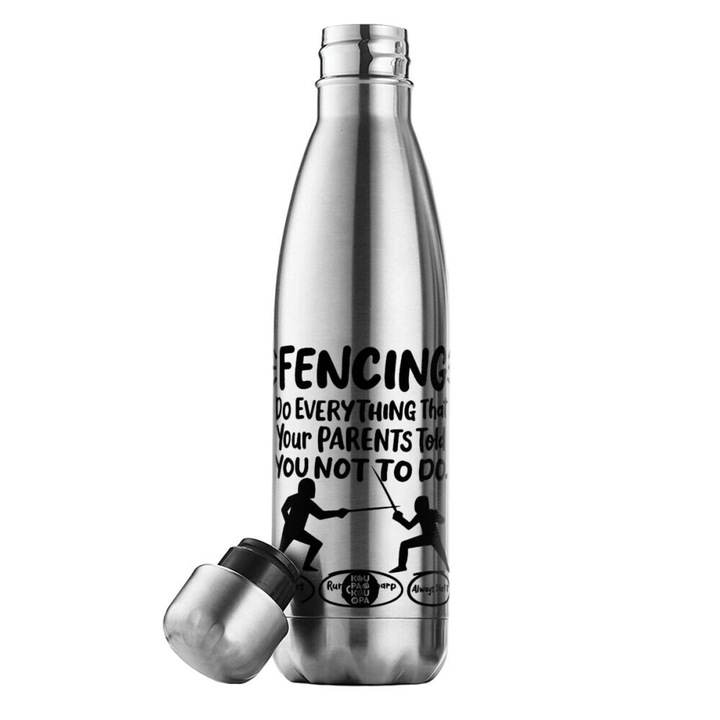Termos din inox, 500ml, design ergonomic, izolatie avansata, fara BPA