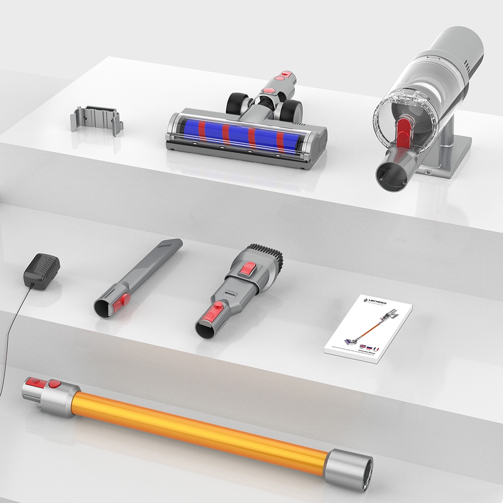 Aspirator Vertical Inteligent Liectroux i10(D6813), ecran LED, autonomie 45 de minute, capacitate 1.1L, 1130x240x220mm, Gri