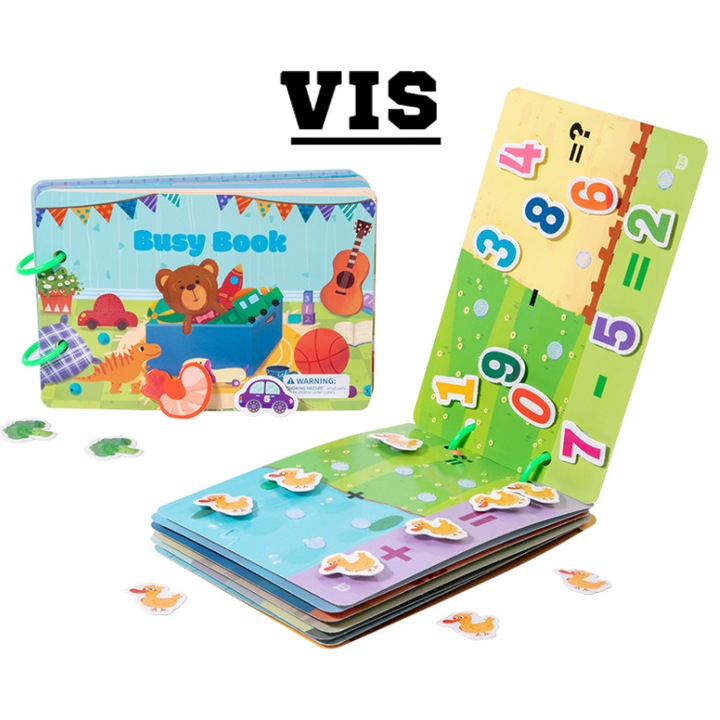 Caiet educational pentru copii, VIS®, numarare, socotire, creativitate cu forme si culorii