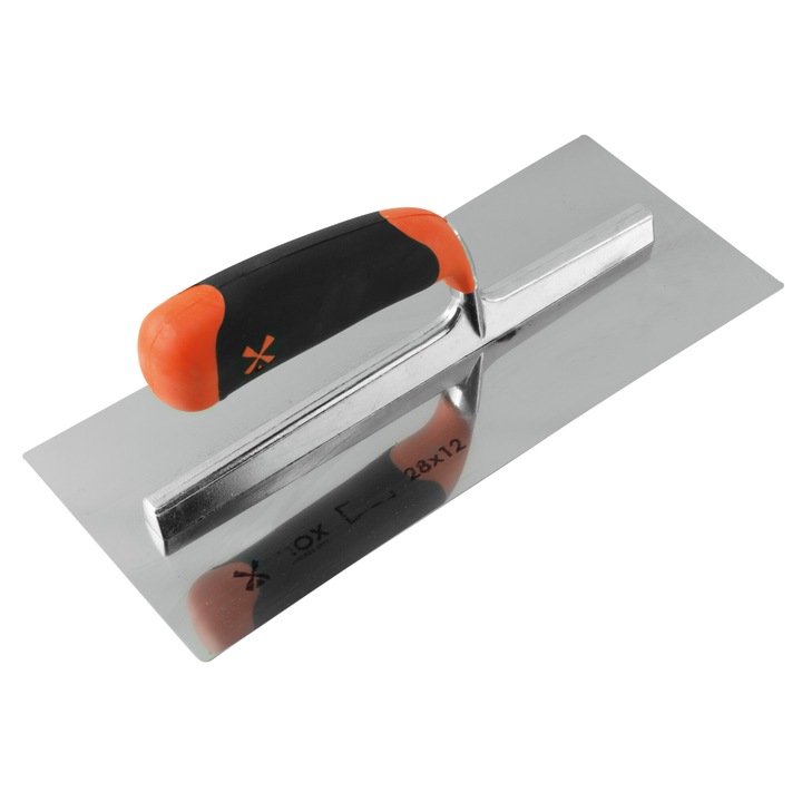 Gletiera MONDELIN concava din inox pentru imbinari gips-carton, 28 x 12 cm