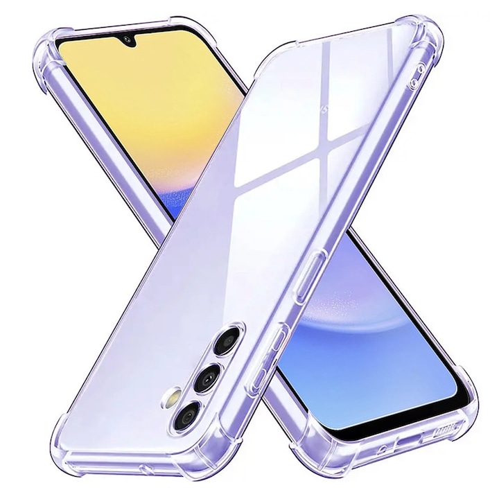 fixGuard ütésálló átlátszó szilikon tok Samsung Galaxy A16 4G / A16 5G telefonhoz - átlátszó