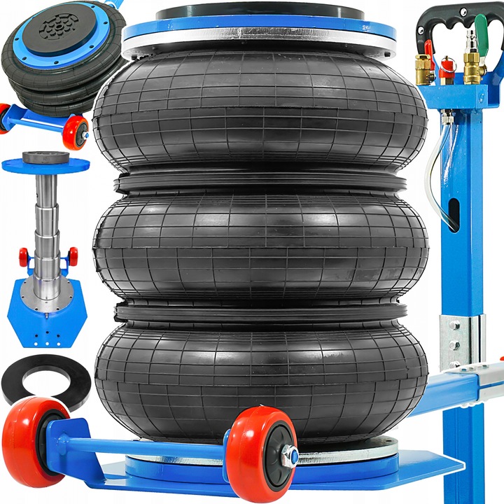 Cric pneumatic 6 Tone profesional cu perna de aer pentru vulcanizare 15-40cm (B3306)