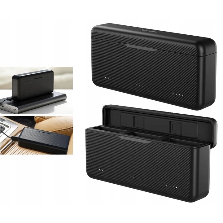 USB TYPE-C újratölthető akkumulátor 3x DJI Action 3, 4 TELESIN, S0-BCG-02-TDJ