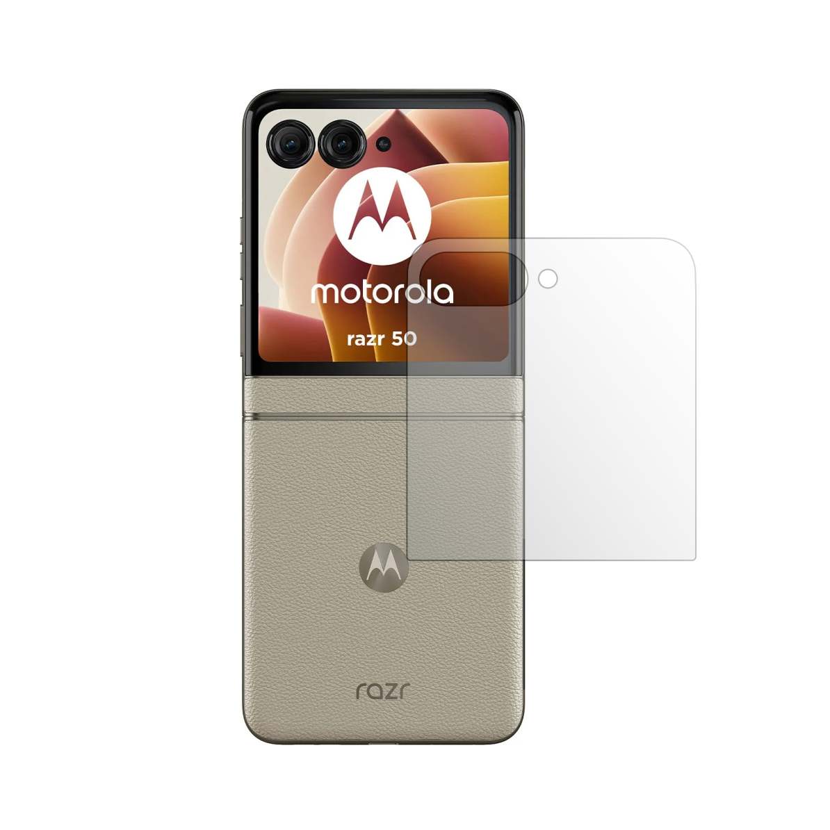 Folie Protectie Ecran Folie24, pentru Motorola Razr 50, 1X Mata, Acoperire Case-Friendly ( Compatibile cu Carcasa ), Adeziva, Flexibila cu Auto Regenerare