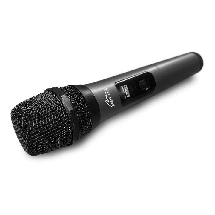Безжичен микрофон за караоке тонколони Media-tech MIC HERO WIRELESS MT398, черен