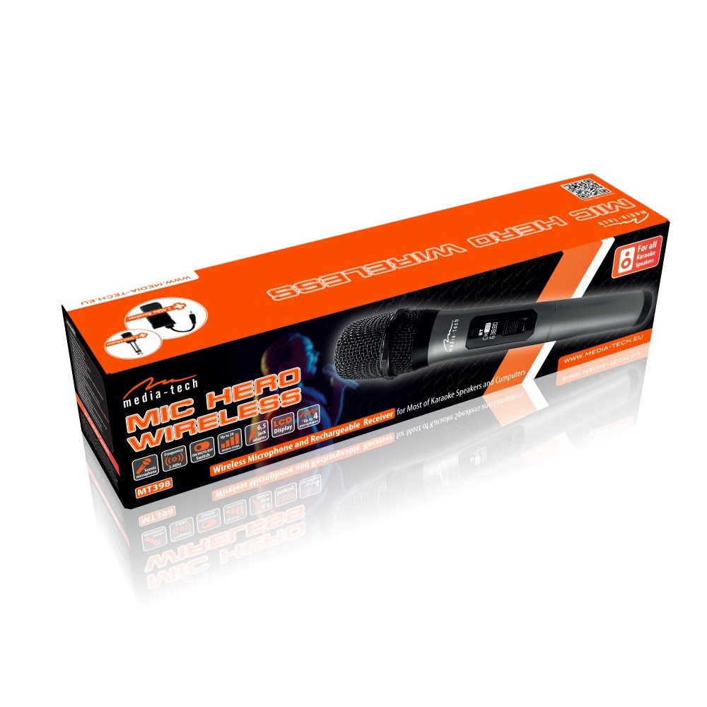 Microfon wireless pentru difuzoare Karaoke Media-tech MIC HERO