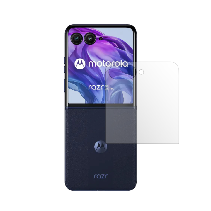 iSkinz önregeneráló külső képernyővédő fólia Motorola Razr 50 Ultra-hoz – láthatatlan Skinz UHD, ultra-tiszta szilikon teljes lefedettséggel, teljes kijelzőborítás, tapadó és rugalmas