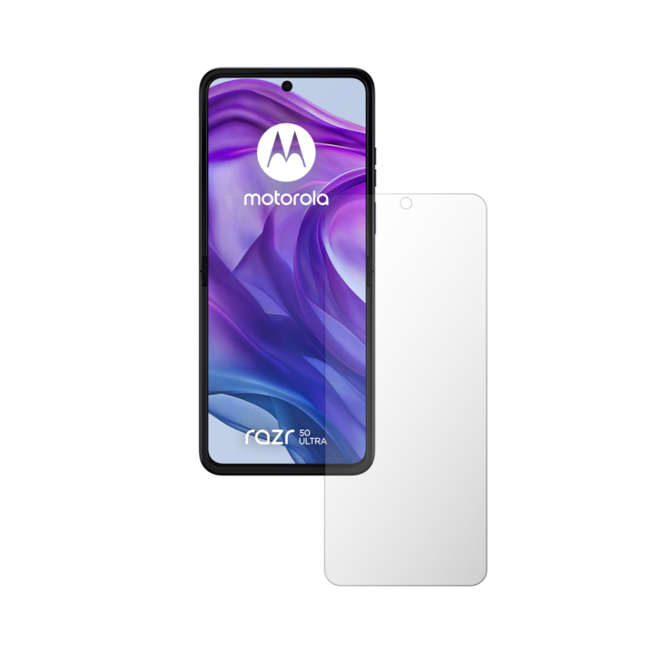 Folie24 belső képernyővédő fólia, Motorola Razr 50 Ultra-hoz, 1X matt teljes kijelzőfedéssel, öntapadó, rugalmas önregenerálódással