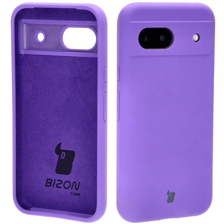 Husa Bizon Soft Case pentru Pixel 8a, Violet