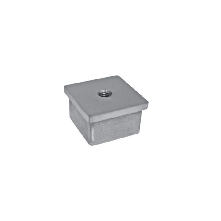 Capac 40X40X3 Filet Central M8 Aisi 304 Satinat